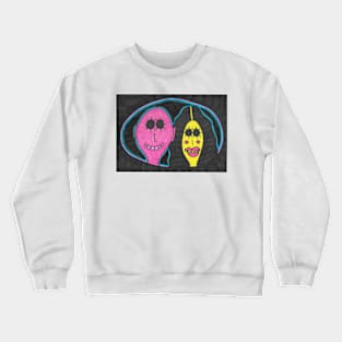 Pink and Yellow Couple Crewneck Sweatshirt